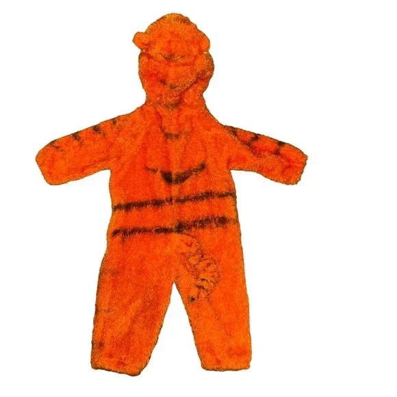 Disney Winnie the Pooh Tigger Costume Infant 24 Mo One Piece Halloween Hooded - Picture 6 of 10